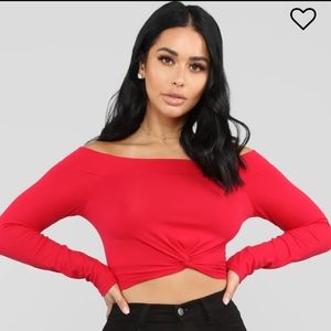 Tag in me off shoulder top